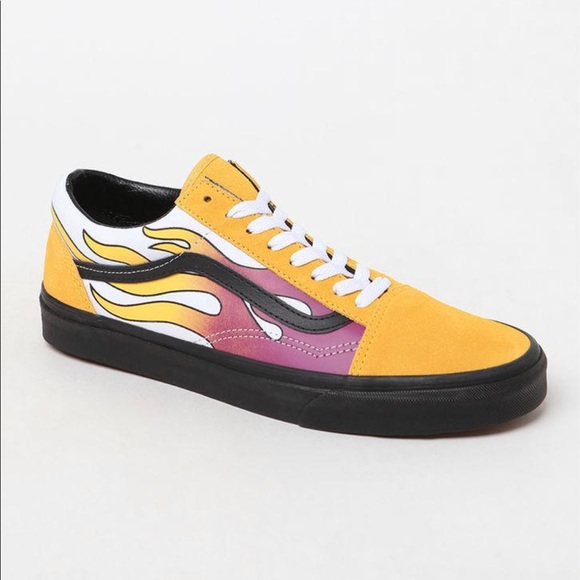 flame old skool vans flame old skool vans